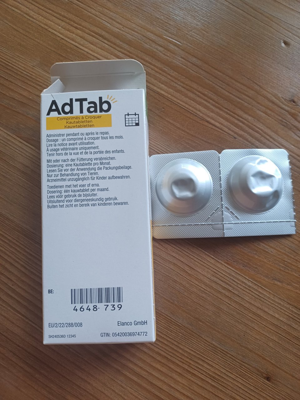Ad tab kauwtabletten teek/vlo