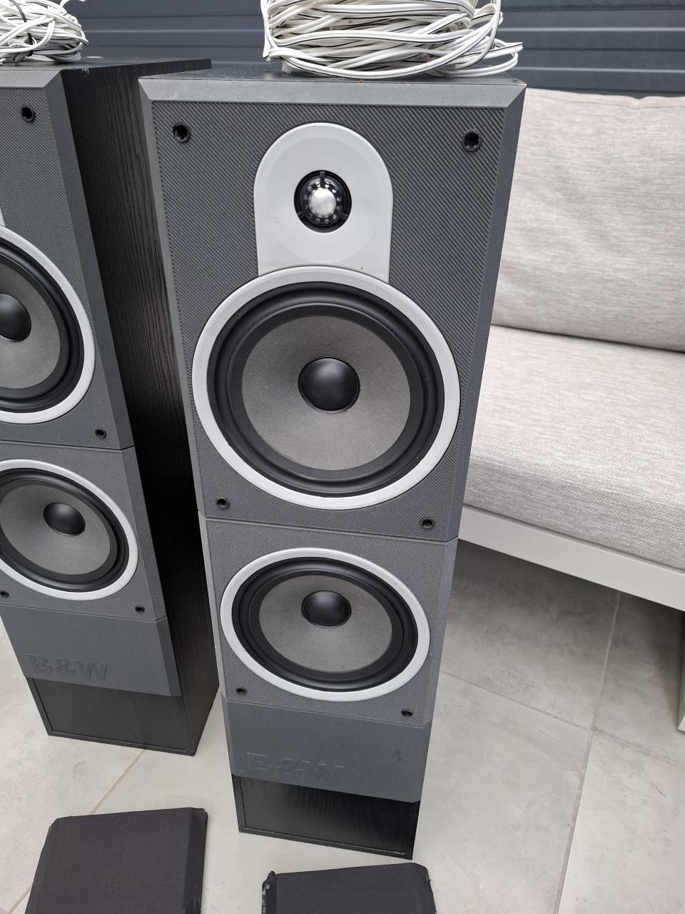 Te koop: een paar B&W DM 580 vloerstaande luidsprekers in zeer goede staat.