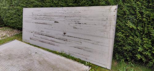 Gratis polycarbonaat dakplaten af te halen.