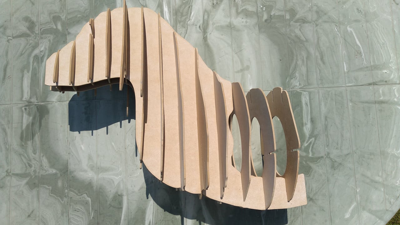 Te koop puzzel van een Teckel.