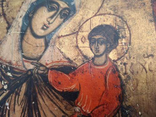 Ouder orthodox icoon van Maria Hodegetria