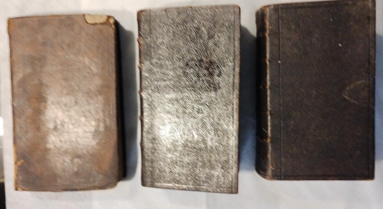 Set 3 Oude Kerkboeken 1805/,1851./1856.met Consent