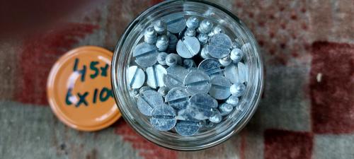 45 st PVK Houtschroeven staal 6x100