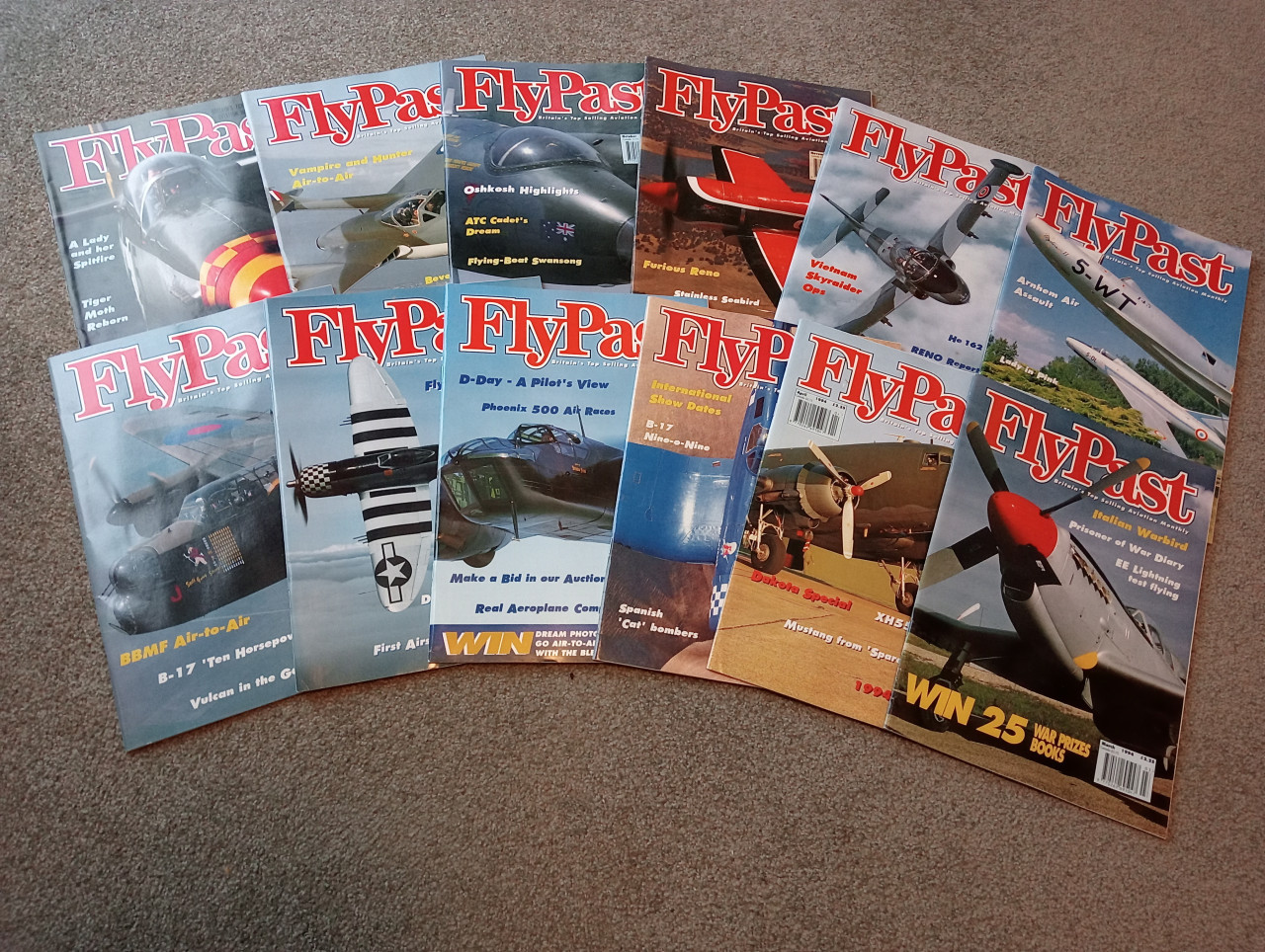 FLYPAST vanaf 1993 ; complete jaargangen + Airshow + Index