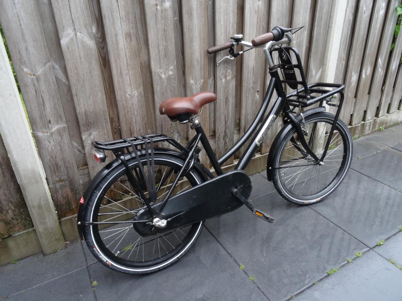🚲 Popal Meisjesfiets – 22 inch – 3 Versnellingen – Zwart 🖤