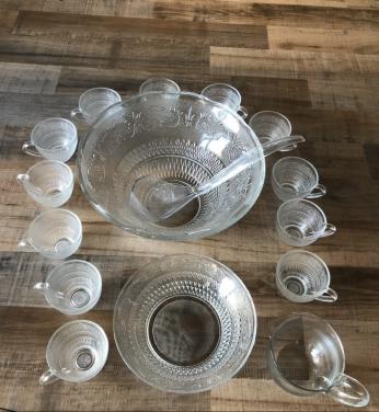 Glazen bowlset