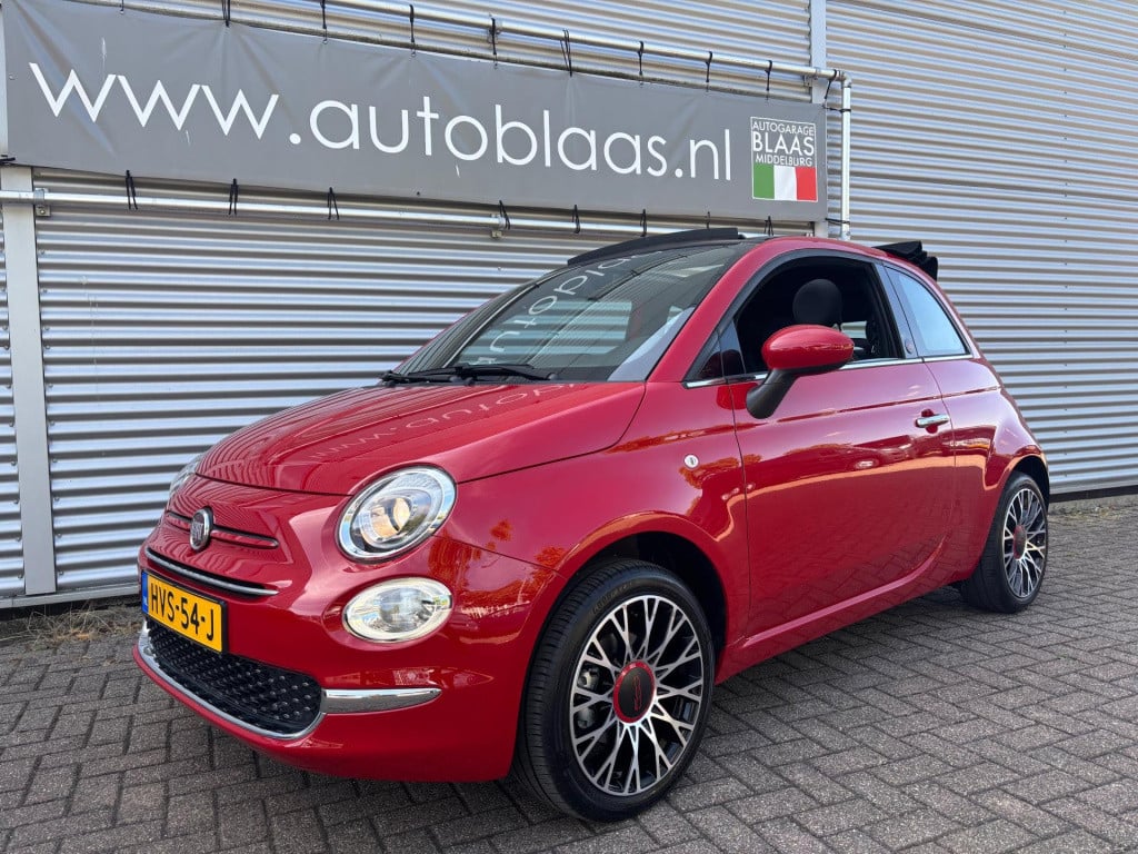 Fiat 500 1.0 hybrid red