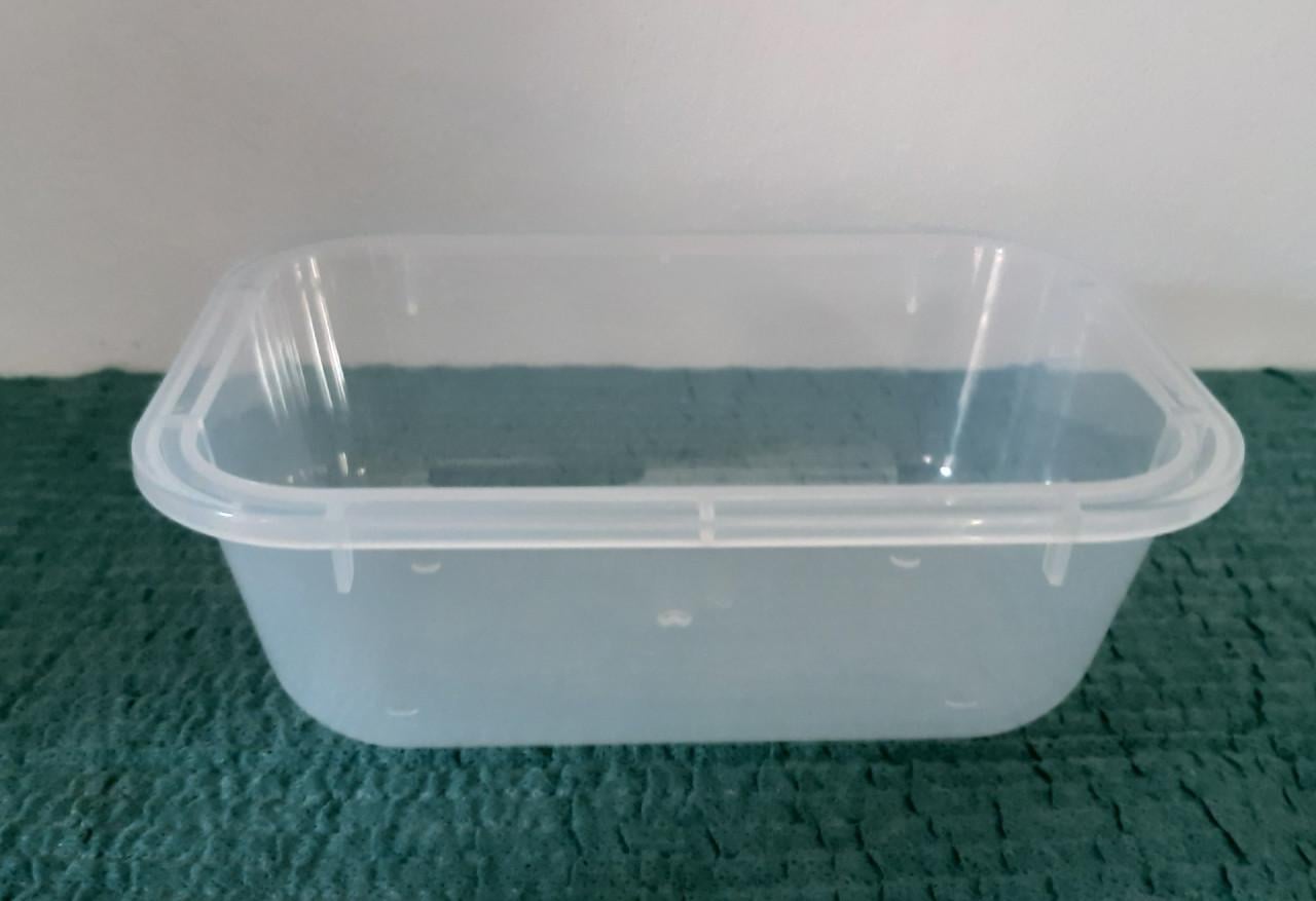 3 HEMA bewaardozen met clipdeksel, voorraad, vershoudbakjes, semi transpara