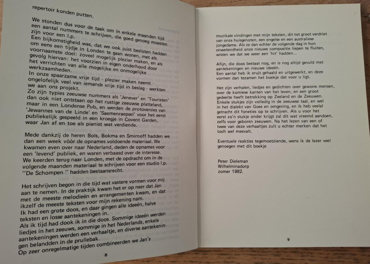 Een schomp op schrift, door Peter Dieleman