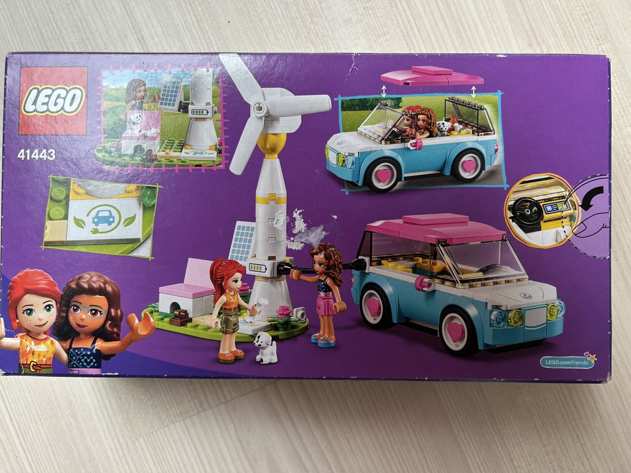 Lego Friends: Elektrische auto + windmolen   Nieuw!