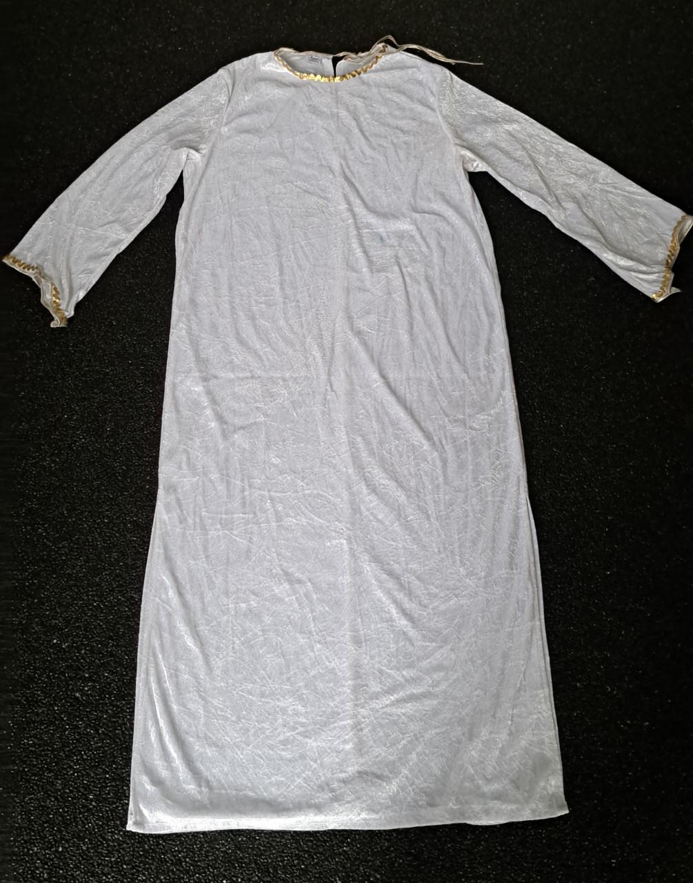 Witte lange engelen jurk