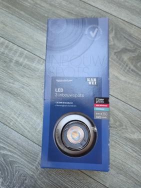 3 stuks inbouwspots