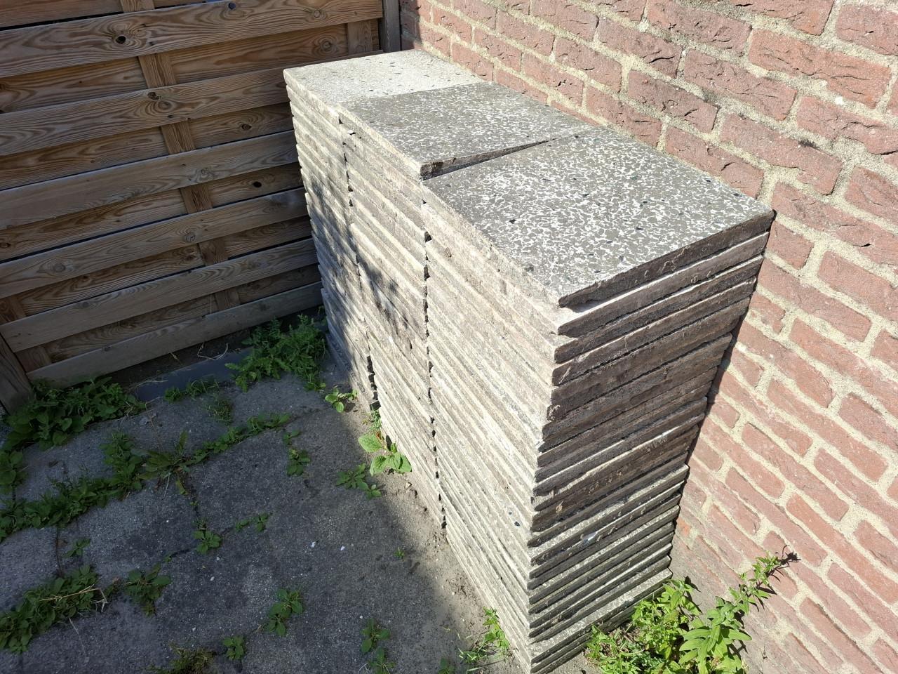 Terrazzo tuin tegels 40x40x4