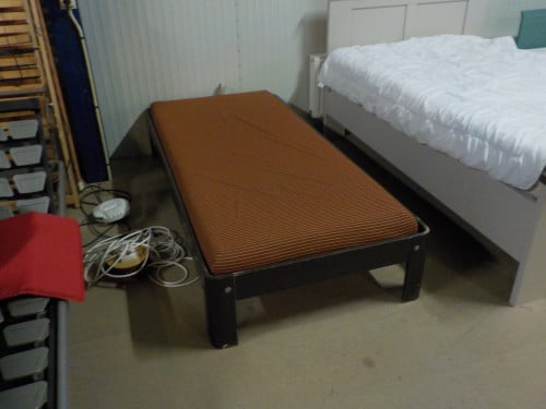 Wat ouder AUPING ledikant met verstelbare spiraal + matras 90 x 200 cm