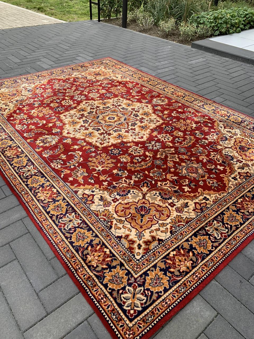 🤩Super Leuk Kleurrijk Vintage Vloerkleed Zuiver Scheerwol 🤩