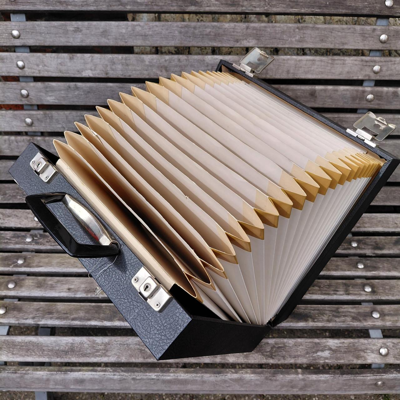 Vintage platenkoffers voor LP's (5x)