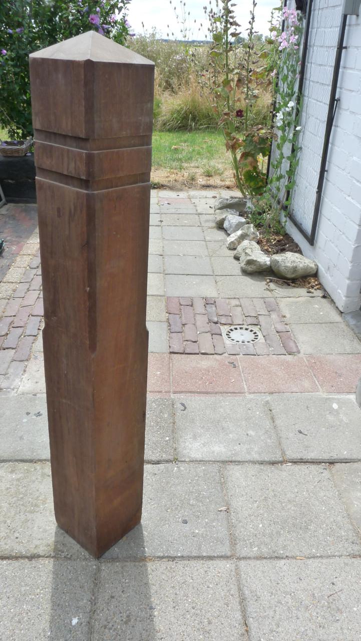 Bankirai tuinpalen met diamantkop 4x