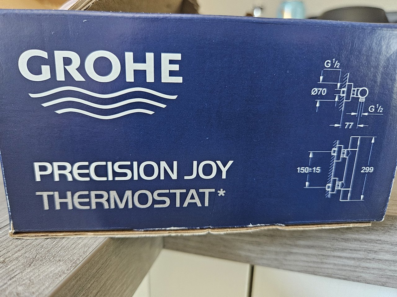 Grohe Precision Joy Thermostatische douchekraan chroom 15cm
