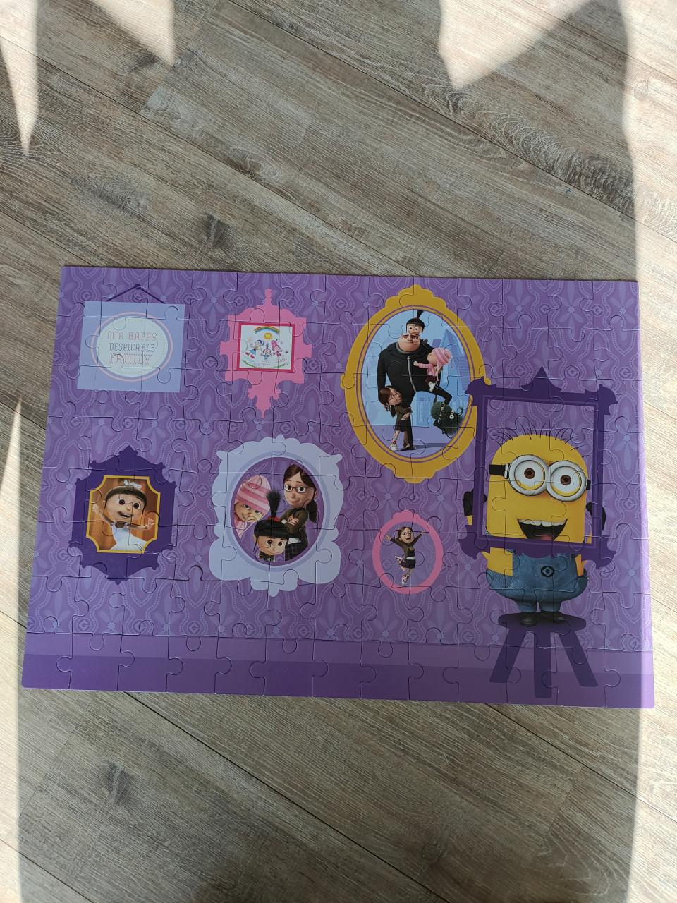 Minion puzzel 104 stukjes, compleet