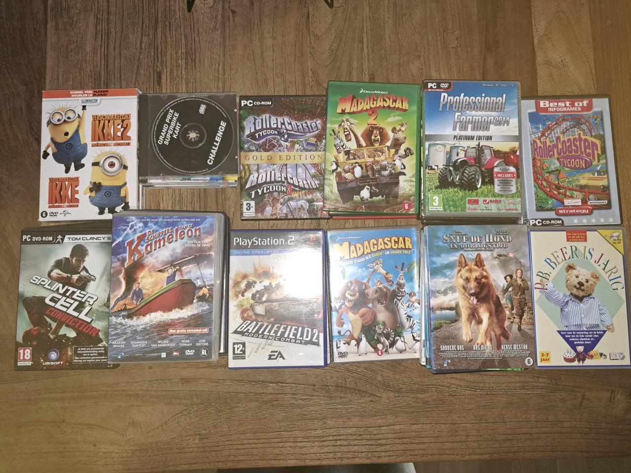 Dvd's kinder, playstation enz.