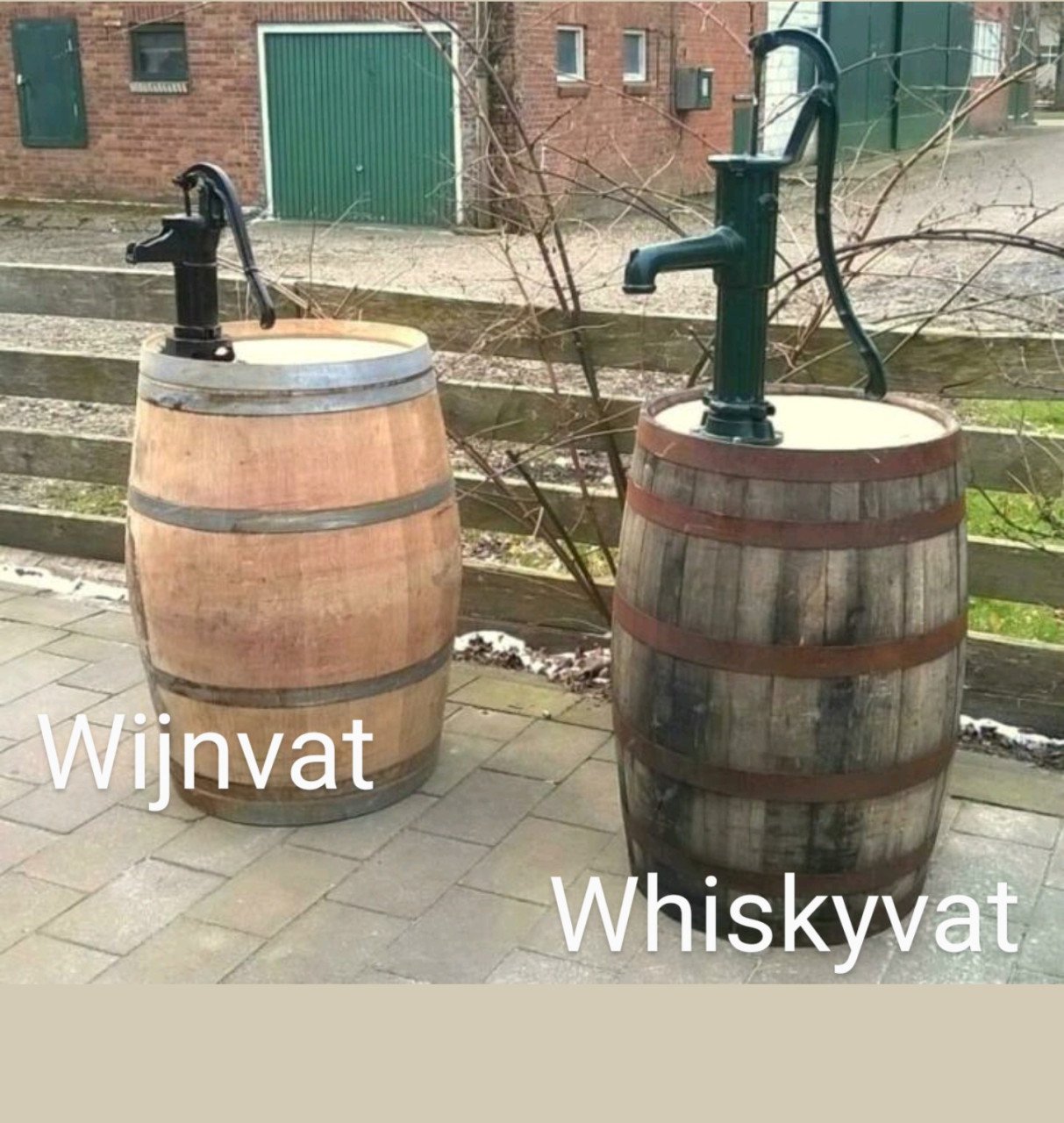 Regenton van wijnvat - Natuurlijk