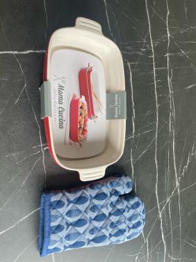 Ovenschaal + handschoen