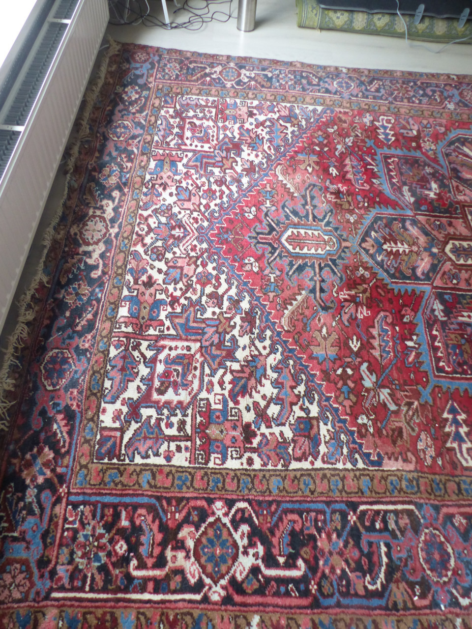 Tapijt uit Iran wol handwerk 261x356 zeer groot zwaar