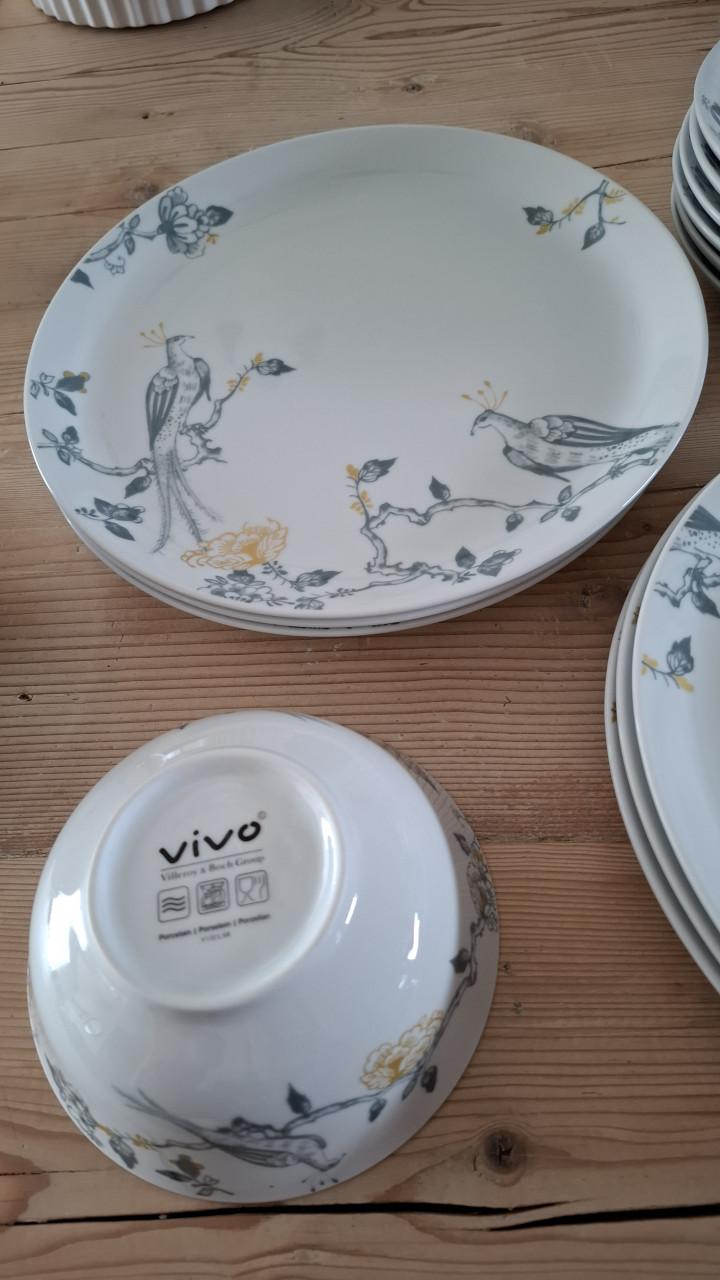 Vogel servies 6 personen