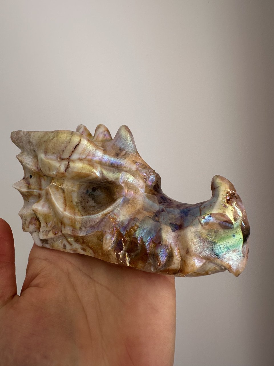 Aura Sfaleriet Drakenkop Geel Paars