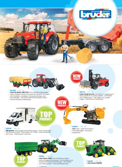 Landbouw speelgoed siku bruder traptrekkers