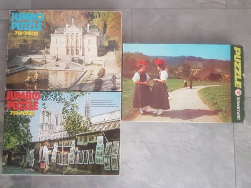 3 puzzels van 750 stukjes