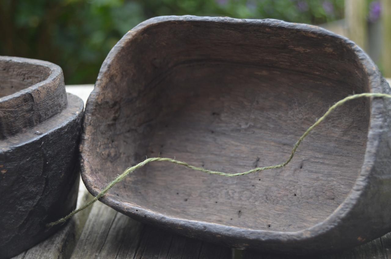 Houten tas Igorot volk Filipijnen ca. 1900