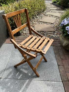 Vintage THONET jaren ‘50 kinder klapstoeltje