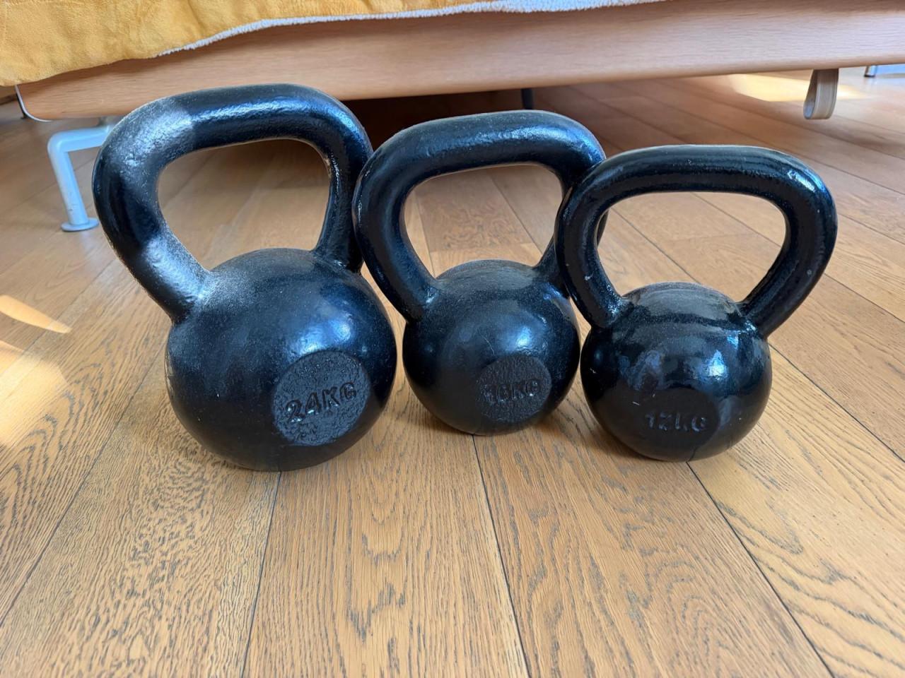 Gietijzeren kettlebells Kroon Iron
