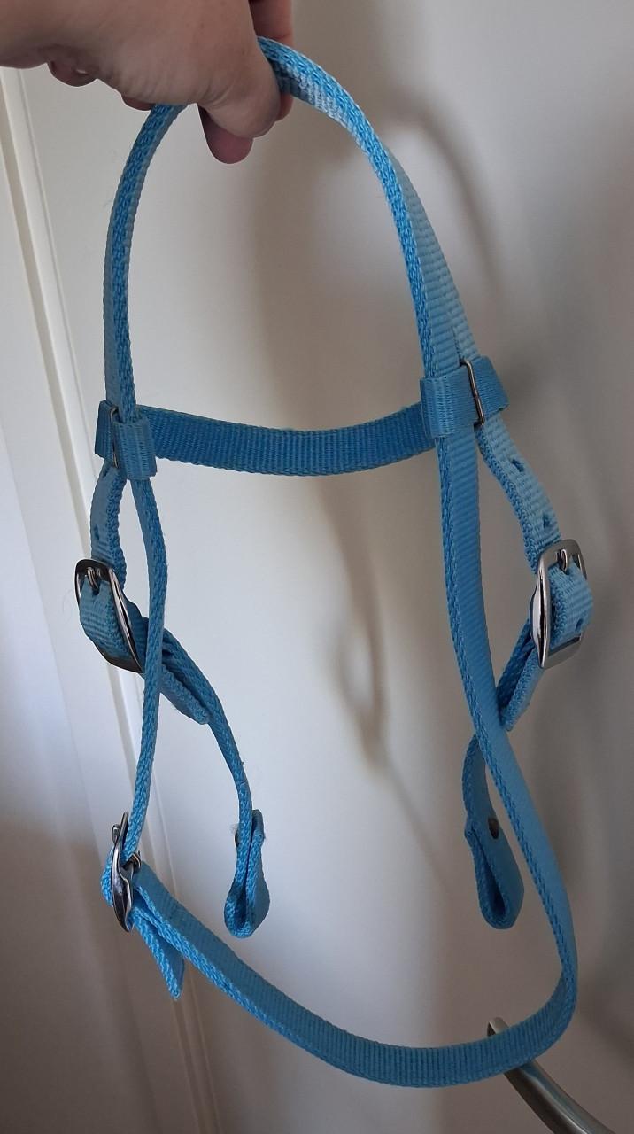 Pony hoofdstel met teugels Nylon western