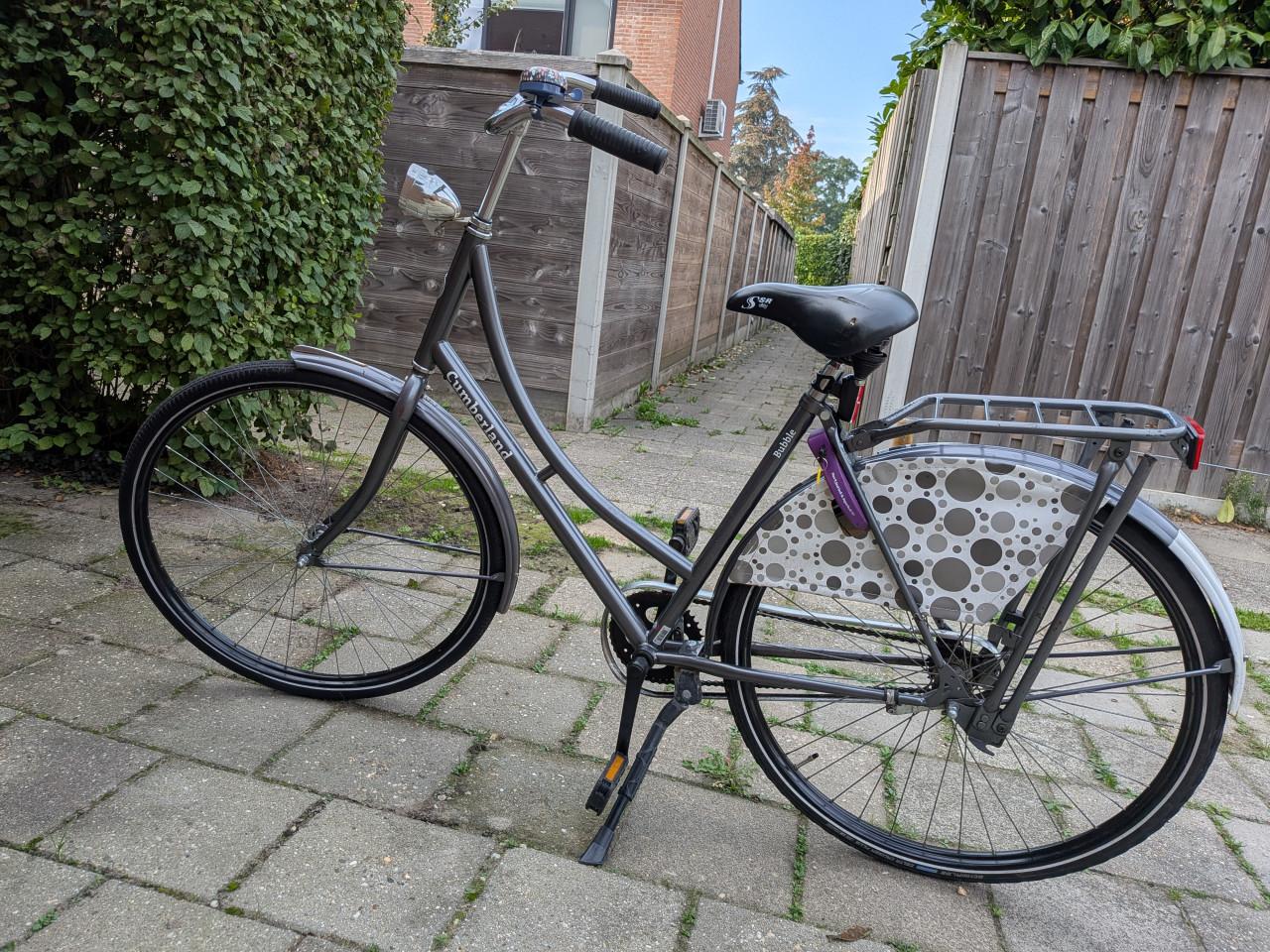 Goed werkende damesfiets met terugtraprem