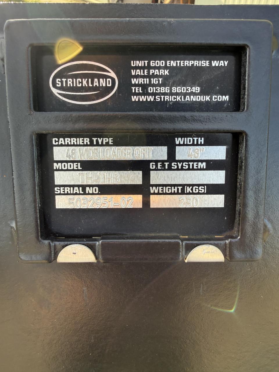 STRICKLAND 48 WIDE LOADER Q FIT JCB 1200MM verreiker bak
