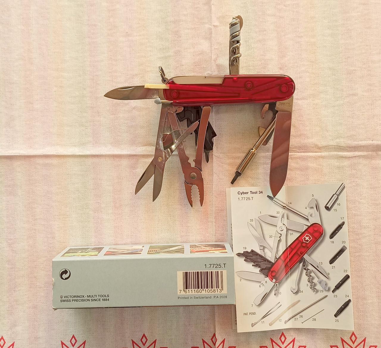 Victorinox Cybertool 34 functies - Nooit gebruikt - Model 1.7725.T