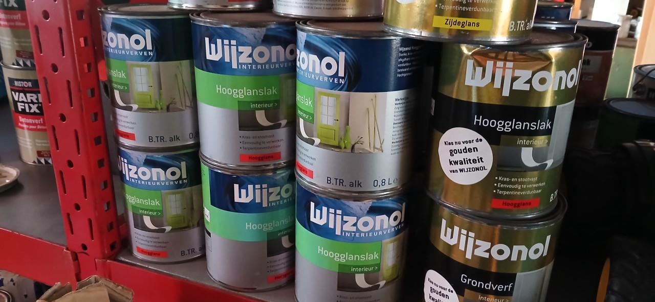 Diverse kleuren Histor muurverf totaal 65ltr