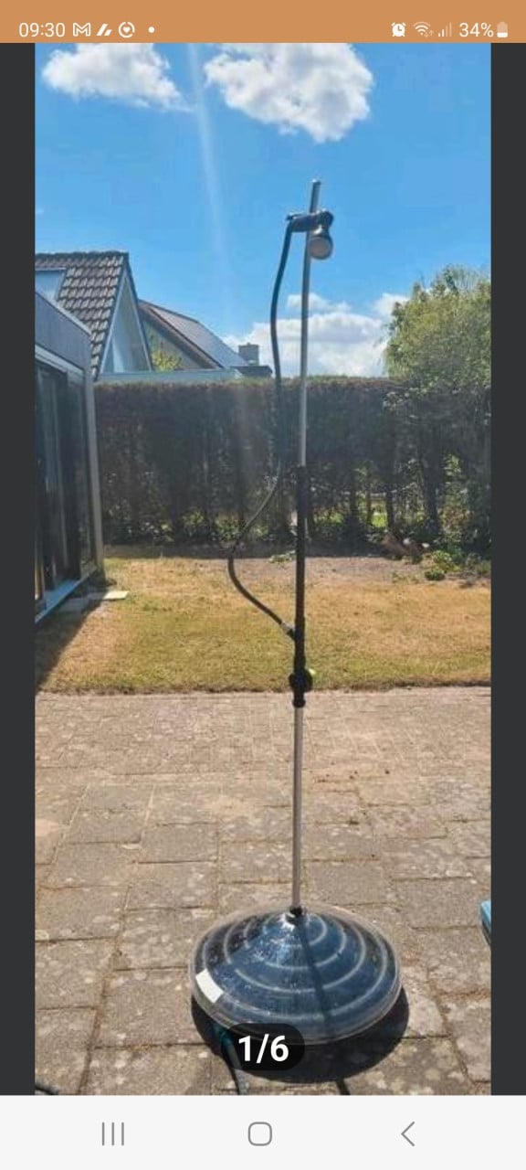 Buitendouche op zonne-ener