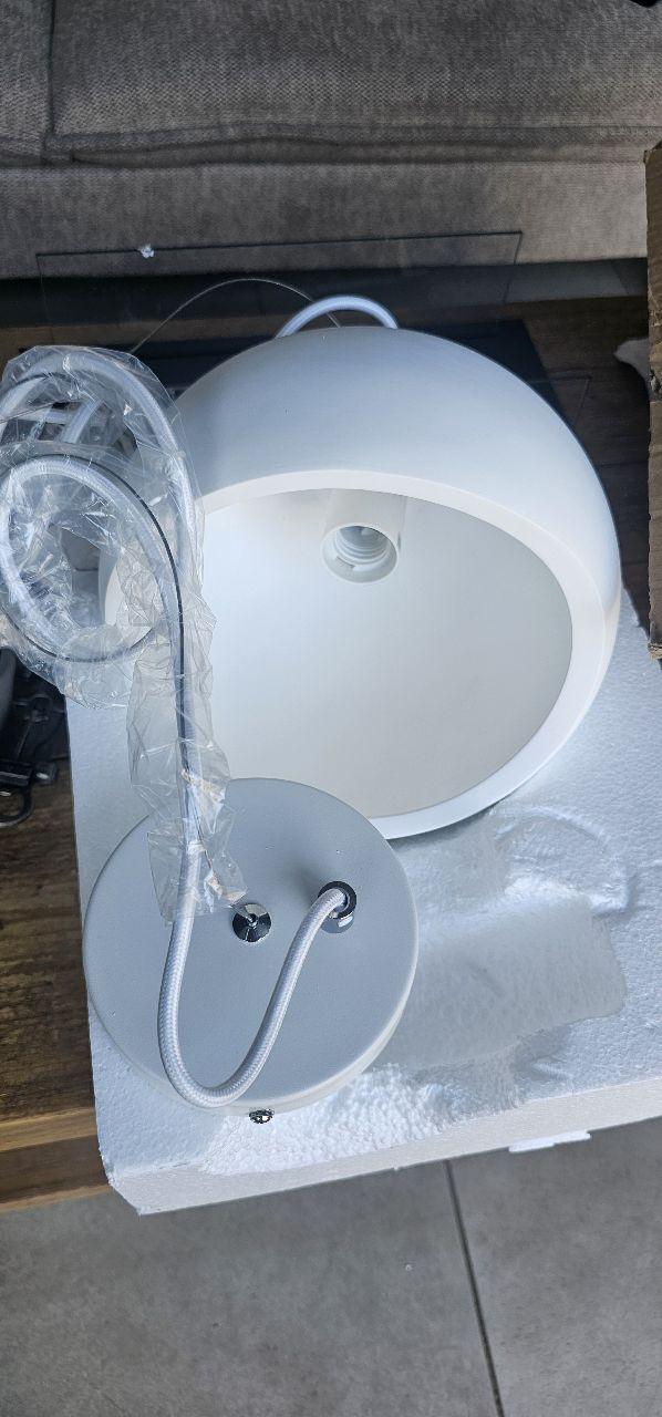 Hanglampen steen  kleur wit  4 stuks