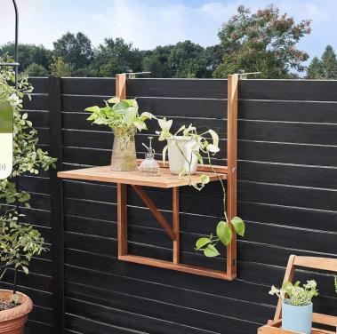 Nieuwe hardhouten inklapbare balkontafel