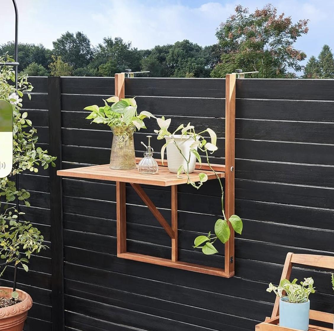 Nieuwe hardhouten inklapbare balkontafel
