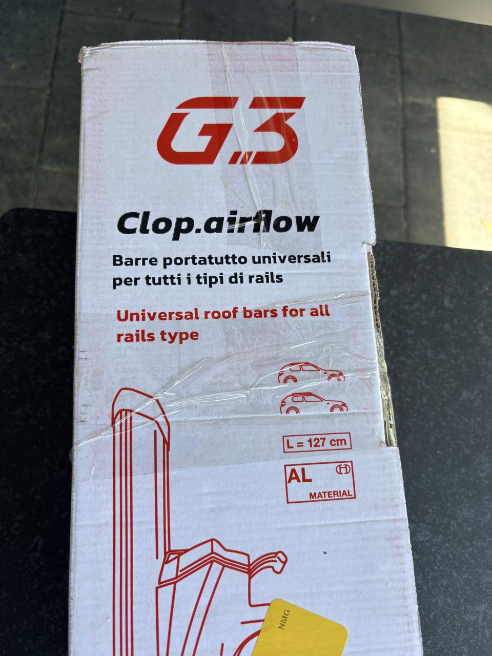G3 Clop.airflow Universele Dakdragers - 127 cm