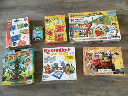 Diverse Kinder Spelletjes, Squla, Rummikub Kids, Apenspel, Buurman&Buurman