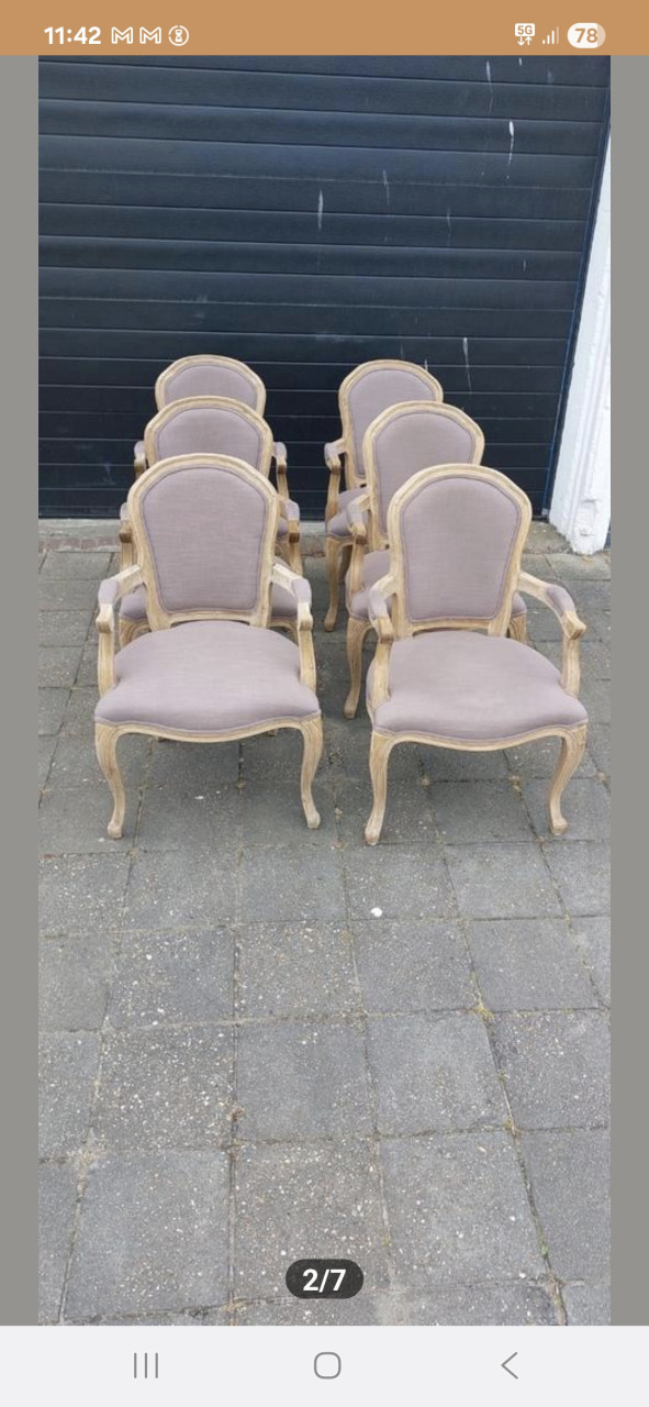 Baroc eetkamer stoelen