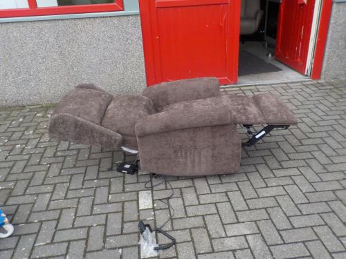 Nieuwe elektrische stoffen sta-op relax fauteuil met 2 motoren koopje