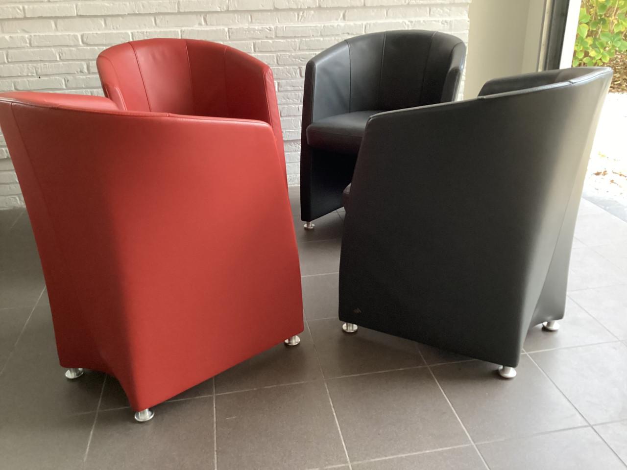 Rolf Benz stoelfauteuils(RB7300)per 2 of 4 stuks(als nieuw