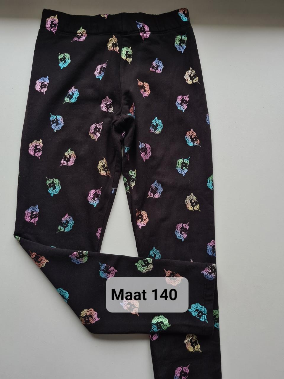 H&M nieuwe legging met Unicorns Maat 140