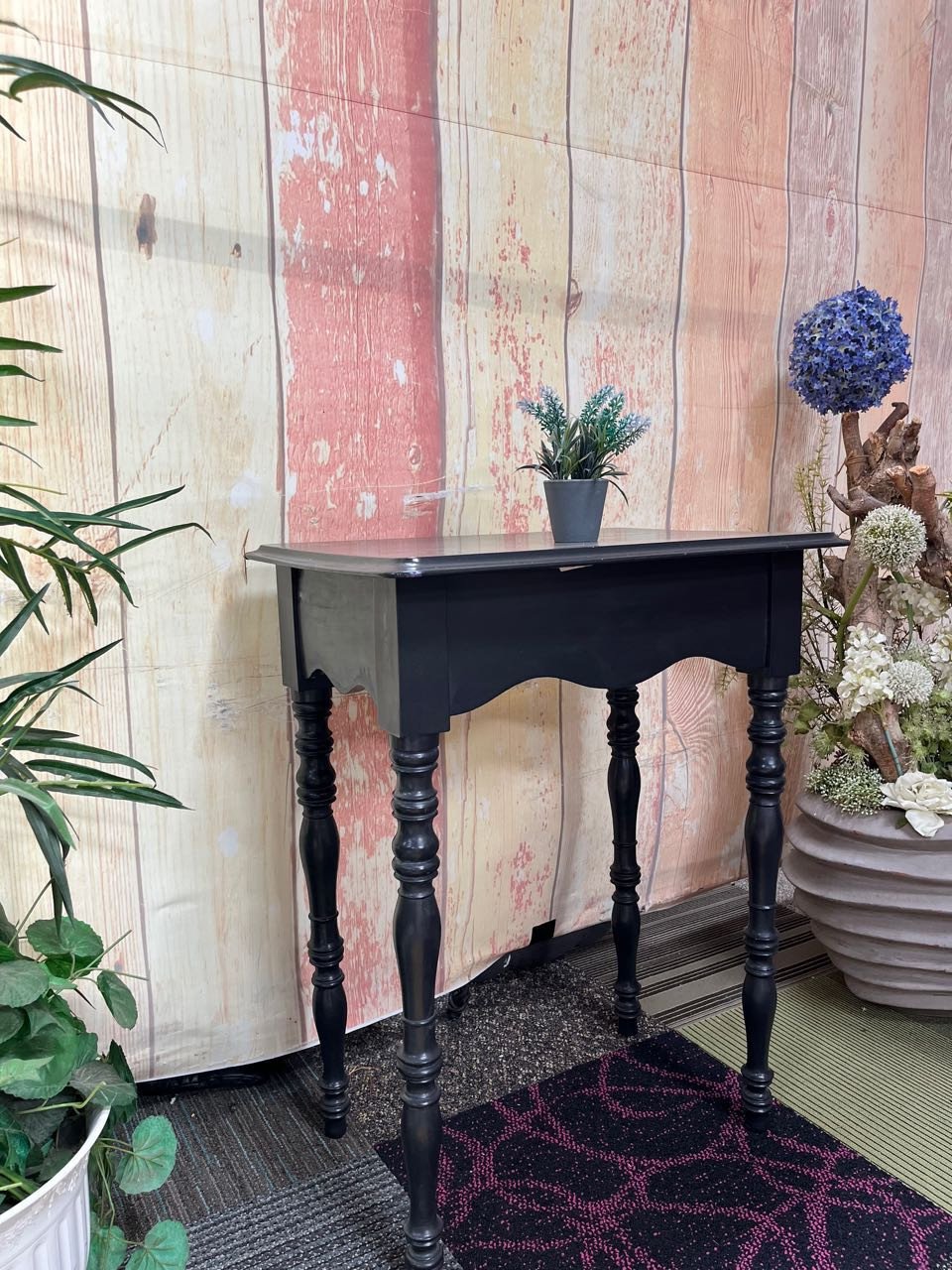 Brocante Bijzettafel met zijlade